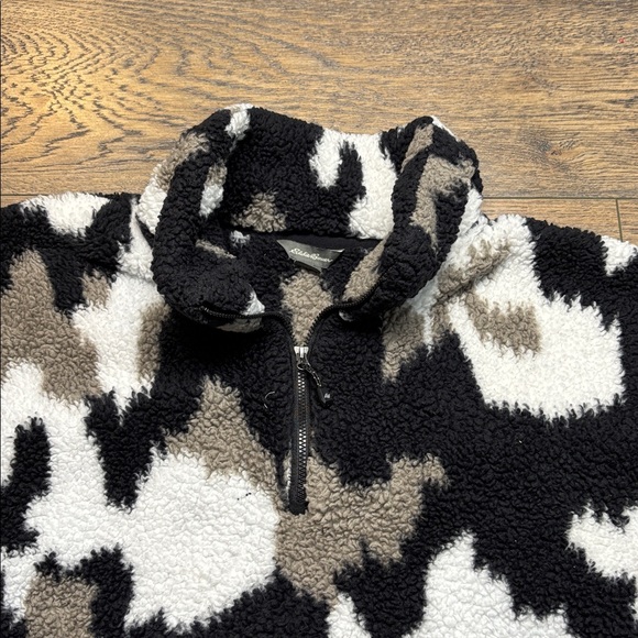 Eddie Bauer Black and Tan Fleece desert camo heavyweight - Picture 3 of 6